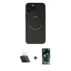 MARSİLYAN™- iPhone 12 Pro Kılıf Zirve Klasik Prime - Şeffaf 360 Full Body Arka Koruyucu + Kamera Lens Koruma Cam - SF