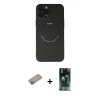 MARSİLYAN™- iPhone 12 Pro Kılıf Zirve Klasik Prime - Şeffaf 360 Full Body Arka Koruyucu + Shine Kamera Lens Koruma Cam - SABE