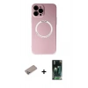 MARSİLYAN™- iPhone 12 Pro Kılıf Zirve Klasik Prime - Şeffaf 360 Full Body Arka Koruyucu + Shine Kamera Lens Koruma Cam - SABE