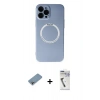 MARSİLYAN™- iPhone 12 Pro Kılıf Zirve Klasik Prime - Şeffaf Uv Polymer Nano Ekran Koruyucu + Shine Kamera Lens Koruma Cam - GI