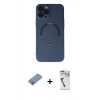 MARSİLYAN™- iPhone 12 Pro Kılıf Zirve Klasik Prime - Şeffaf Uv Polymer Nano Ekran Koruyucu + Shine Kamera Lens Koruma Cam - GI