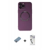 MARSİLYAN™- iPhone 12 Pro Kılıf Zirve Klasik Prime - Şeffaf Uv Polymer Nano Ekran Koruyucu + Shine Kamera Lens Koruma Cam - GI