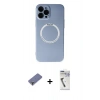 MARSİLYAN™- iPhone 12 Pro Kılıf Zirve Klasik Prime - Şeffaf Uv Polymer Nano Ekran Koruyucu + Metal Kamera Lens Koruma Cam - GD