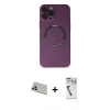 MARSİLYAN™- iPhone 12 Pro Kılıf Zirve Klasik Prime - Şeffaf Uv Polymer Nano Ekran Koruyucu + Rainbow Kamera Lens Koruma Cam - GD