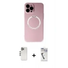 MARSİLYAN™- iPhone 12 Pro Kılıf Zirve Klasik Prime - Şeffaf Uv Polymer Nano Ekran Koruyucu + Shine Kamera Lens - GS