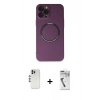 MARSİLYAN™- iPhone 12 Pro Kılıf Zirve Klasik Prime - Şeffaf Uv Polymer Nano Ekran Koruyucu + Shine Kamera Lens - GS