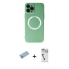 MARSİLYAN™- iPhone 12 Pro Kılıf Zirve Klasik Prime - Şeffaf Uv Polymer Nano Ekran Koruyucu + Shine Kamera Lens Koruma Cam - MI