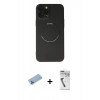 MARSİLYAN™- iPhone 12 Pro Kılıf Zirve Klasik Prime - Şeffaf Uv Polymer Nano Ekran Koruyucu + Shine Kamera Lens Koruma Cam - MI