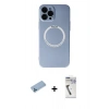 MARSİLYAN™- iPhone 12 Pro Kılıf Zirve Klasik Prime - Şeffaf Uv Polymer Nano Ekran Koruyucu + Shine Kamera Lens Koruma Cam - MI