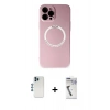 MARSİLYAN™- iPhone 12 Pro Kılıf Zirve Klasik Prime - Şeffaf Uv Polymer Nano Ekran Koruyucu + Shine Kamera Lens - MI