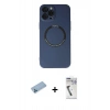 MARSİLYAN™- iPhone 12 Pro Kılıf Zirve Klasik Prime - Şeffaf Uv Polymer Nano Ekran Koruyucu + Shine Kamera Lens Koruma Cam - MI