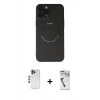 MARSİLYAN™- iPhone 12 Pro Kılıf Zirve Klasik Prime - Şeffaf Uv Polymer Nano Ekran Koruyucu + Shine Kamera Lens - MI