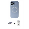MARSİLYAN™- iPhone 12 Pro Kılıf Zirve Klasik Prime - Şeffaf Uv Polymer Nano Ekran Koruyucu + Renkli Kamera Lens Koruma Cam - TU