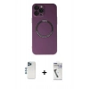 MARSİLYAN™- iPhone 12 Pro Kılıf Zirve Klasik Prime - Şeffaf Uv Polymer Nano Ekran Koruyucu + Shine Kamera Lens - MI