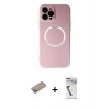 MARSİLYAN™- iPhone 12 Pro Kılıf Zirve Klasik Prime - Şeffaf Uv Polymer Nano Ekran Koruyucu + Shine Kamera Lens Koruma Cam - SABE
