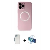 MARSİLYAN™- iPhone 12 Pro Kılıf Zirve Klasik Prime - Siyah 3D Antistatik Cam Ekran Koruyucu + Shine Kamera Lens - MI