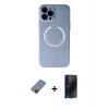 MARSİLYAN™- iPhone 12 Pro Kılıf Zirve Klasik Prime - Siyah 3D Antistatik Hayalet Cam Ekran Koruyucu + Metal Kamera Lens Koruma Cam - MI