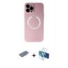MARSİLYAN™- iPhone 12 Pro Kılıf Zirve Klasik Prime - Siyah 3D Antistatik Seramik Nano Ekran Koruyucu + Renkli Kamera Lens Koruma Cam - MI