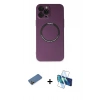 MARSİLYAN™- iPhone 12 Pro Kılıf Zirve Klasik Prime - Siyah 3D Antistatik Seramik Nano Ekran Koruyucu + Shine Kamera Lens Koruma Cam - GD