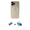 MARSİLYAN™- iPhone 12 Pro Kılıf Zirve Klasik Prime - Siyah 3D Antistatik Seramik Nano Ekran Koruyucu + Shine Kamera Lens Koruma Cam - GD