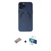 MARSİLYAN™- iPhone 12 Pro Kılıf Zirve Klasik Prime - Siyah 3D Antistatik Seramik Nano Ekran Koruyucu + Shine Kamera Lens Koruma Cam - SABE