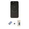 MARSİLYAN™- iPhone 12 Pro Kılıf Zirve Klasik Prime - Siyah 6D Mat Seramik Hayalet Nano Ekran Koruyucu + Metal Kamera Lens Koruma Cam - KUYL