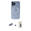 MARSİLYAN™- iPhone 12 Pro Kılıf Zirve Klasik Prime - Siyah 6D Mat Seramik Hayalet Nano Ekran Koruyucu + Renkli Kamera Lens Koruma Cam - PE