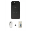 MARSİLYAN™- iPhone 12 Pro Kılıf Zirve Klasik Prime - Siyah 6D Mat Seramik Hayalet Nano Ekran Koruyucu + Shine Kamera Lens - GS