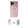 MARSİLYAN™- iPhone 12 Pro Kılıf Zirve Klasik Prime - Siyah Polymer Nano Ekran Koruyucu + Shine Kamera Lens - GS