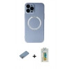 MARSİLYAN™- iPhone 12 Pro Kılıf Zirve Klasik Prime - Siyah Polymer Nano Ekran Koruyucu + Shine Kamera Lens Koruma Cam - GS