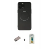 MARSİLYAN™- iPhone 12 Pro Kılıf Zirve Klasik Prime - Siyah Polymer Nano Ekran Koruyucu + Shine Kamera Lens Koruma Cam - SABE