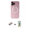 MARSİLYAN™- iPhone 12 Pro Kılıf Zirve Klasik Prime - Siyah Polymer Nano Ekran Koruyucu + Shine Kamera Lens Koruma Cam - SABE