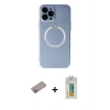 MARSİLYAN™- iPhone 12 Pro Kılıf Zirve Klasik Prime - Siyah Polymer Nano Ekran Koruyucu + Shine Kamera Lens Koruma Cam - SABE