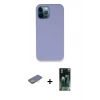 MARSİLYAN™- iPhone 12 Pro Kılıf Zirve Modern Özel Seri - Şeffaf 360 Full Body Arka Koruyucu + Renkli Kamera Lens Koruma Cam - SI