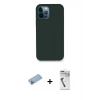 MARSİLYAN™- iPhone 12 Pro Kılıf Zirve Modern Özel Seri - Şeffaf Uv Polymer Nano Ekran Koruyucu + Shine Kamera Lens Koruma Cam - MI