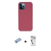 MARSİLYAN™- iPhone 12 Pro Kılıf Zirve Modern Özel Seri - Şeffaf Uv Polymer Nano Ekran Koruyucu + Shine Kamera Lens Koruma Cam - MI