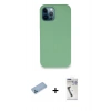 MARSİLYAN™- iPhone 12 Pro Kılıf Zirve Modern Özel Seri - Şeffaf Uv Polymer Nano Ekran Koruyucu + Shine Kamera Lens Koruma Cam - MI
