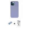 MARSİLYAN™- iPhone 12 Pro Kılıf Zirve Modern Özel Seri - Şeffaf Uv Polymer Nano Ekran Koruyucu + Shine Kamera Lens Koruma Cam - MI