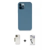 MARSİLYAN™- iPhone 12 Pro Kılıf Zirve Modern Özel Seri - Şeffaf Uv Polymer Nano Ekran Koruyucu + Shine Kamera Lens - GD