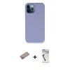 MARSİLYAN™- iPhone 12 Pro Kılıf Zirve Modern Özel Seri - Şeffaf Uv Polymer Nano Ekran Koruyucu + Shine Kamera Lens Koruma Cam - SABE