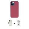 MARSİLYAN™- iPhone 12 Pro Kılıf Zirve Modern Özel Seri - Şeffaf Uv Polymer Nano Ekran Koruyucu + Shine Kamera Lens - GD