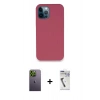 MARSİLYAN™- iPhone 12 Pro Kılıf Zirve Modern Özel Seri - Şeffaf Uv Polymer Nano Ekran Koruyucu + Neon Fosforlu Kamera Lens - YL