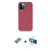 MARSİLYAN™- iPhone 12 Pro Kılıf Zirve Modern Özel Seri - Siyah 3D Antistatik Seramik Nano Ekran Koruyucu + Shine Kamera Lens Koruma Cam - GI