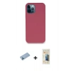 MARSİLYAN™- iPhone 12 Pro Kılıf Zirve Modern Özel Seri - Siyah 6D Mat Seramik Hayalet Nano Ekran Koruyucu + Shine Kamera Lens Koruma Cam - MI