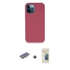 MARSİLYAN™- iPhone 12 Pro Kılıf Zirve Modern Özel Seri - Siyah 6D Mat Seramik Hayalet Nano Ekran Koruyucu + Renkli Kamera Lens Koruma Cam - TU