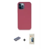 MARSİLYAN™- iPhone 12 Pro Kılıf Zirve Modern Özel Seri - Siyah 6D Mat Seramik Hayalet Nano Ekran Koruyucu + Renkli Kamera Lens Koruma Cam - MI