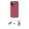 MARSİLYAN™- iPhone 12 Pro Kılıf Zirve Modern Özel Seri - Siyah 6D Mat Seramik Hayalet Nano Ekran Koruyucu + Shine Kamera Lens Koruma Cam - GS