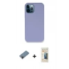 MARSİLYAN™- iPhone 12 Pro Kılıf Zirve Modern Özel Seri - Siyah 6D Mat Seramik Hayalet Nano Ekran Koruyucu + Shine Kamera Lens Koruma Cam - SH