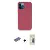 MARSİLYAN™- iPhone 12 Pro Kılıf Zirve Modern Özel Seri - Siyah 6D Mat Seramik Hayalet Nano Ekran Koruyucu + Renkli Kamera Lens Koruma Cam - SI