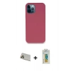 MARSİLYAN™- iPhone 12 Pro Kılıf Zirve Modern Özel Seri - Siyah Polymer Nano Ekran Koruyucu + Rainbow Kamera Lens Koruma Cam - GD